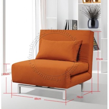 1 Seater Sofa Bed SFB1084 (Orange or Blue)